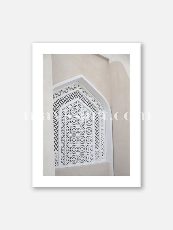 Poster Mosaïc d'une Mosquée Minimaliste