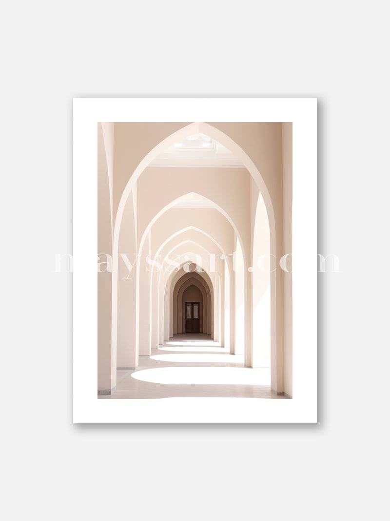 Hallway Arches - Poster