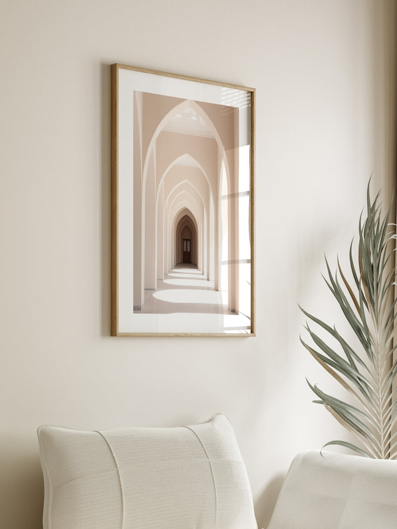 Hallway Arches - Poster