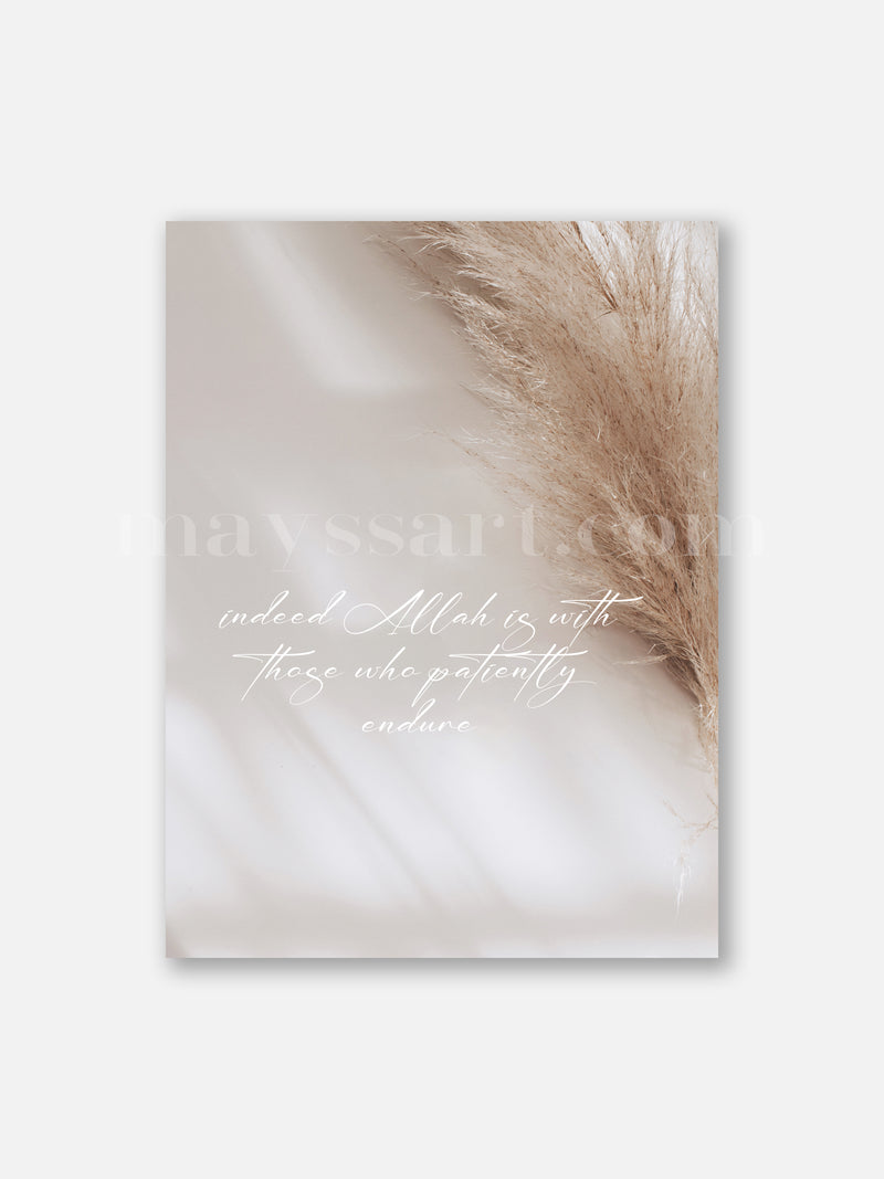 Those who have Sabr typography pampas - Poster