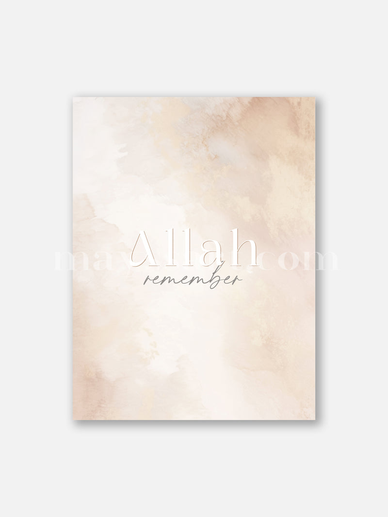 Remember Allah Abstract Background