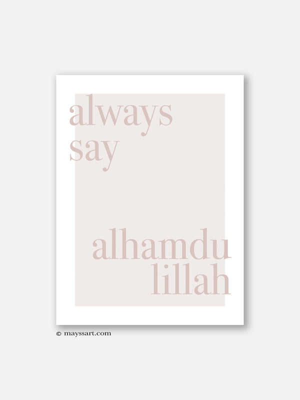 Always Say Pink Edition - Poster