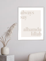 Always Say - Poster