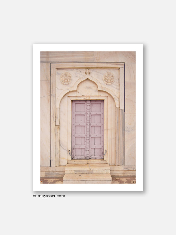 Arabic Door Pink - Poster