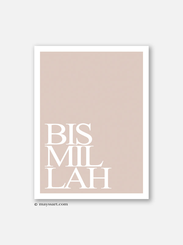 BismiLlah Pink - Poster