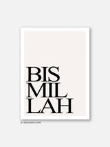 Bismillah Typography Pink- Poster