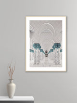 Mosque Zayed Blue - Poster