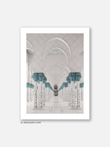 Mosque Zayed Blue - Poster