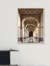 Medina Purple Pillar Corridor - Poster