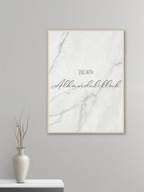 End with Al Hamdoulillah Marble - Poster