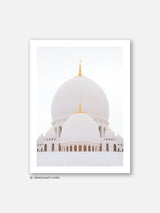 Sheikh Zayed Mosque Moon - Poster