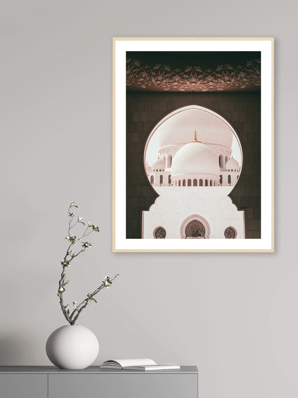 Zayed Mosque Arcade - Poster