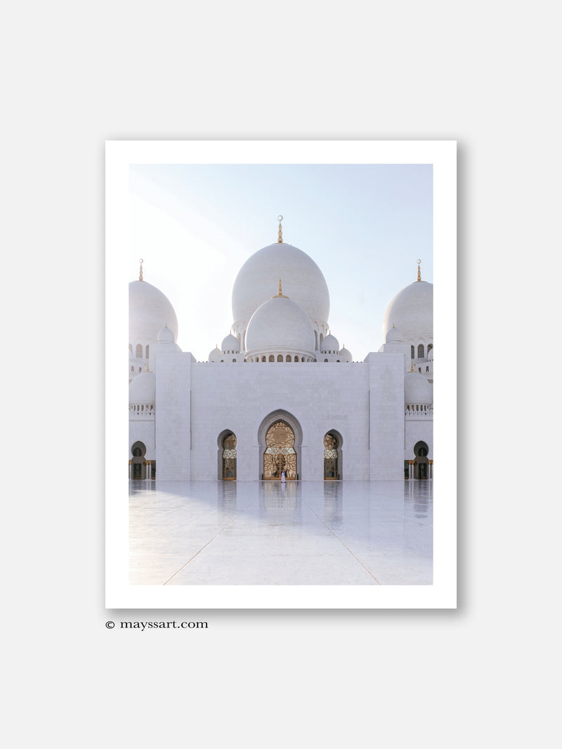 Zayed Mosque Entry - Poster