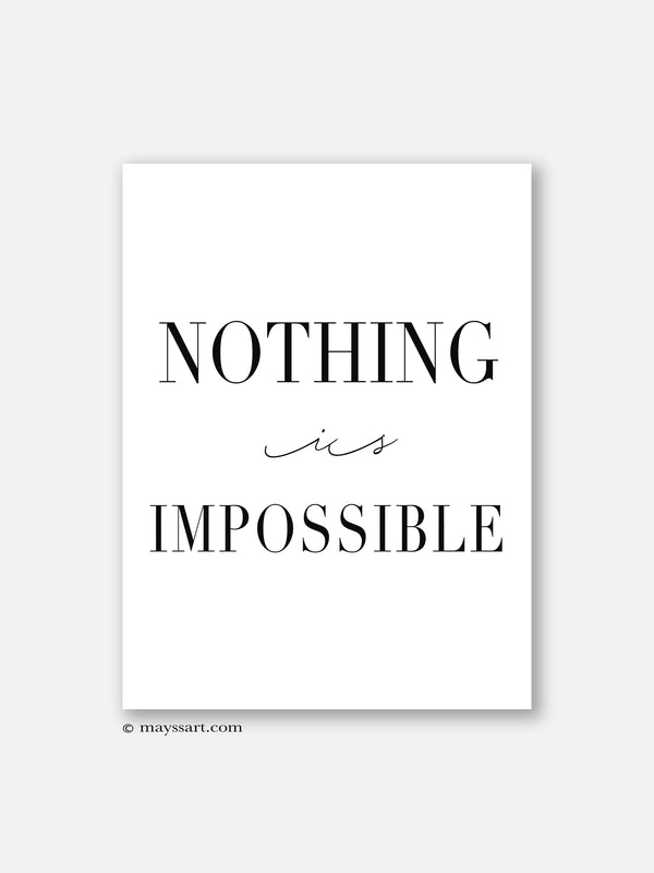 Nothing Is - Poster