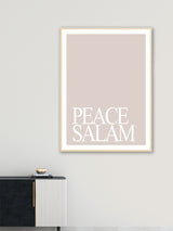 Peace Salam Beige - Poster