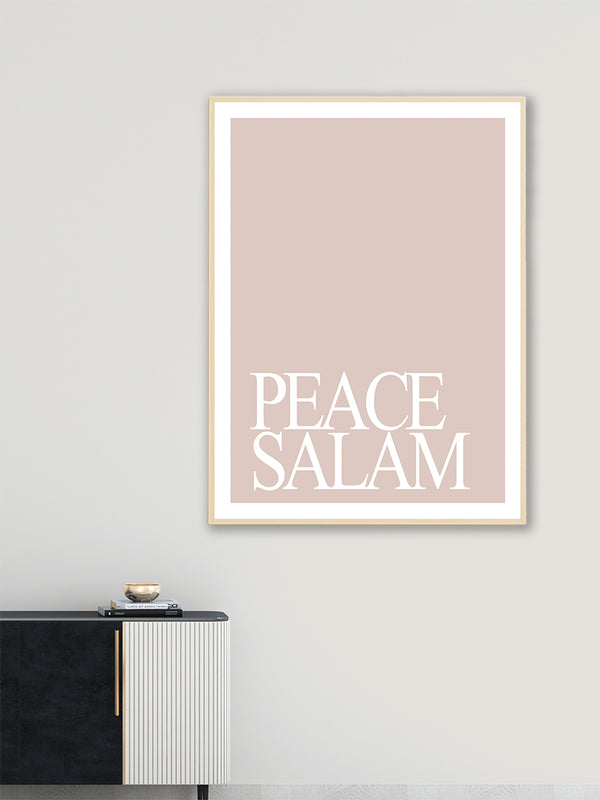 Peace Salam Pink - Poster