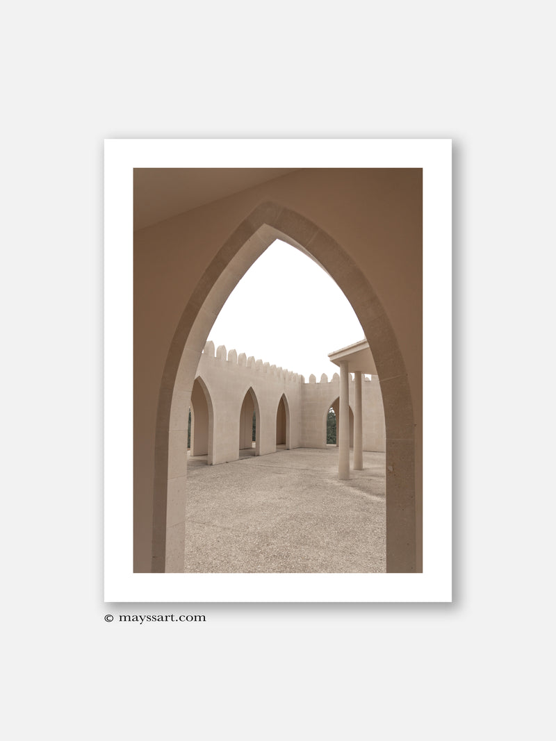 Desert Mosque Arcade - Poster