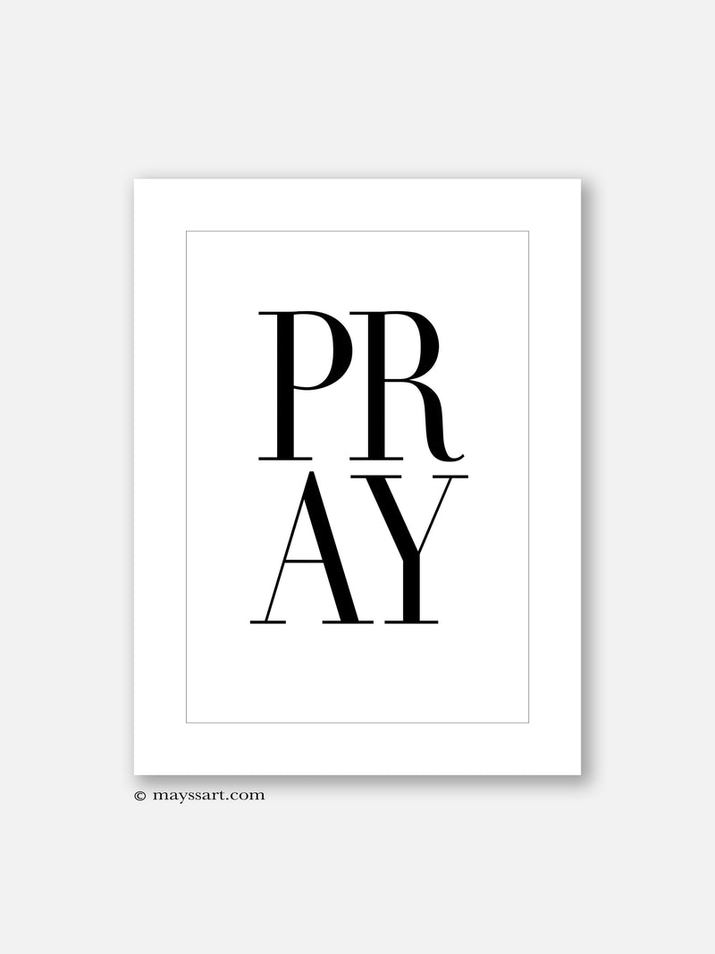 Pray Border - Poster