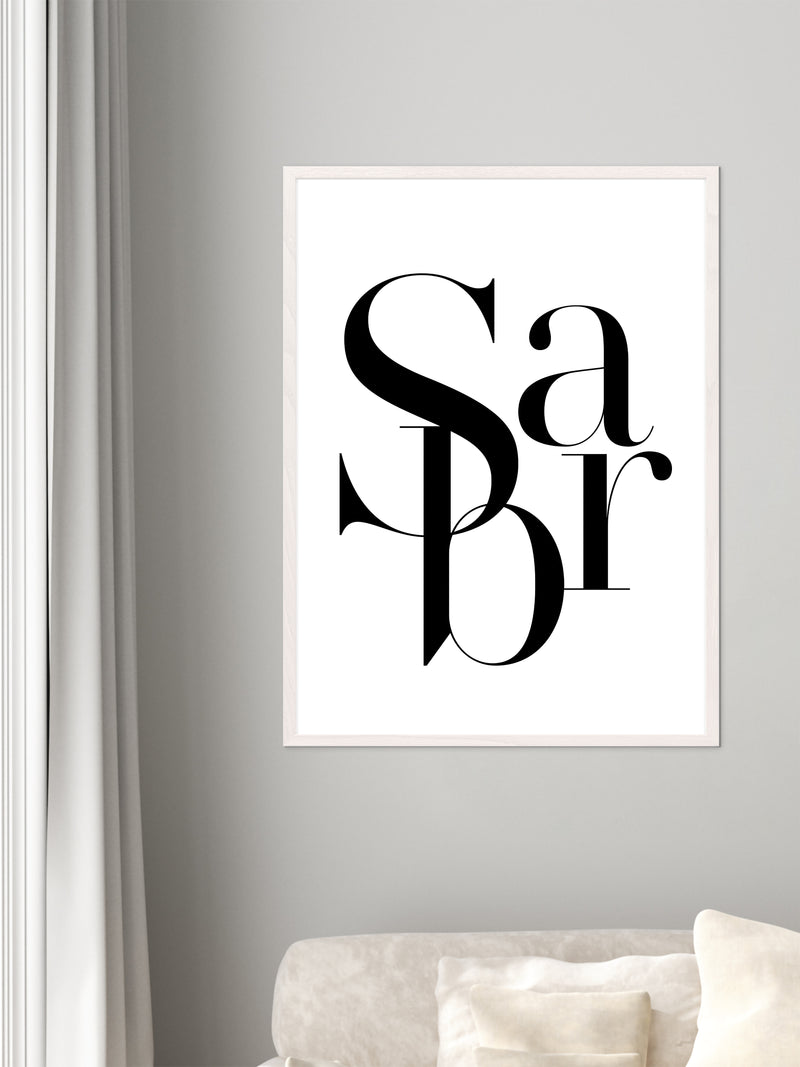 Sabr Letter - Poster