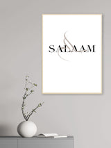 Salaam with Calligraphy - Poster