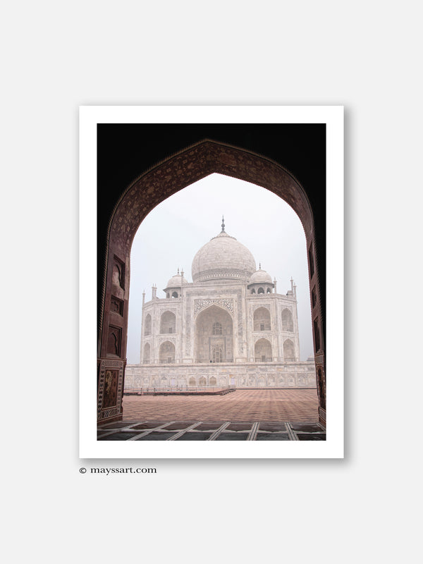 Taj Mahal East Angle - Poster