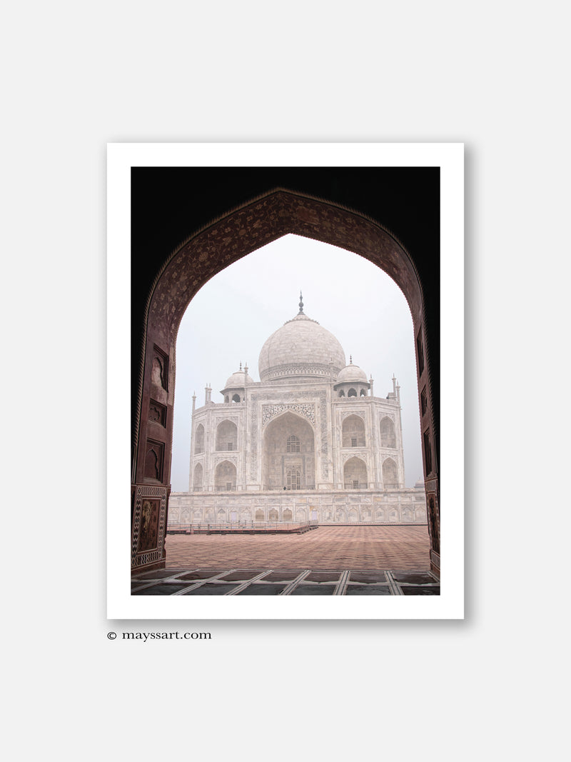 Taj Mahal East Angle - Poster
