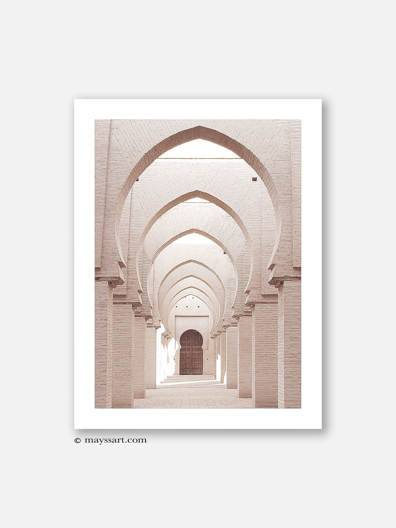 Tinmel Mosque Beige - Poster